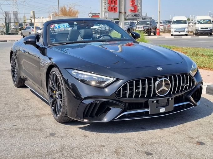 Подержанный Mercedes-Benz SL-Class AMG 63 AMG IV (R232), 4.0 л, 2023 в Дубае от Saeed Auto Черный цвет. Японская | AUTO.AE