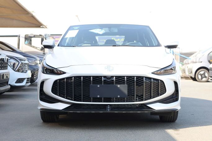 New MG 5 II, 1.5 l, 2025 in Dubai by JES Motors, White color.  | AUTO.AE