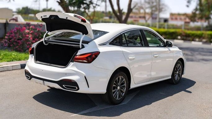New MG 5 II Facelift, 1.5 l, 2025 in Dubai by Altass Motors, White color. Other | AUTO.AE