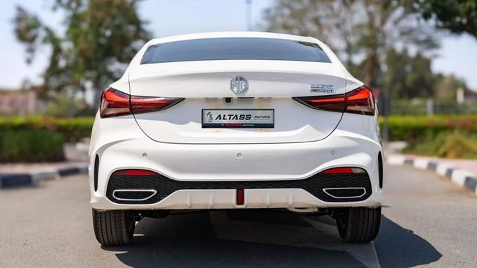 New MG 5 II Facelift, 1.5 l, 2025 in Dubai by Altass Motors, White color. Other | AUTO.AE