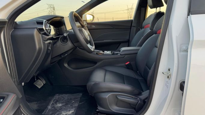 New MG 5 II Facelift, 1.5 l, 2025 in Dubai by MENAMOTORS, White color. Chinese Specs | AUTO.AE