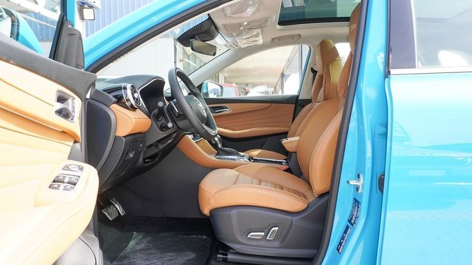 New MG HS I, 2.0 l, 2023 in Dubai by Saad Idan Motors, Light Blue color. GCC Specs | AUTO.AE