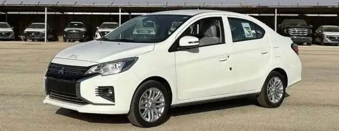 New Mitsubishi Attrage I Facelift, 1.2 l, 2023 in Dubai by Mohamed Hakim Motors, White color. GCC Specs | AUTO.AE