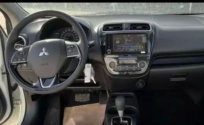 New Mitsubishi Attrage I Facelift, 1.2 l, 2023 in Dubai by Mohamed Hakim Motors, White color. GCC Specs | AUTO.AE