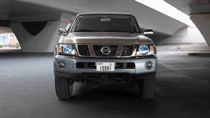 Nissan Patrol V (Y61) Facelift, 2023 economy suv 5 dr. for rent in Dubai by AVA car rental, beige color | AUTO.AE