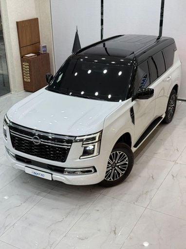 New Nissan Patrol VII (Y63), 3.5 l, 2025 in Dubai by 4 Matic Motors, White color. GCC Specs | AUTO.AE