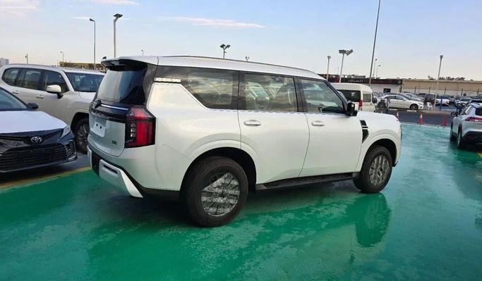 New Nissan Patrol VII (Y63), 3.8 l, 2025 in Dubai by Mohamed Hakim Motors, White color. GCC Specs | AUTO.AE
