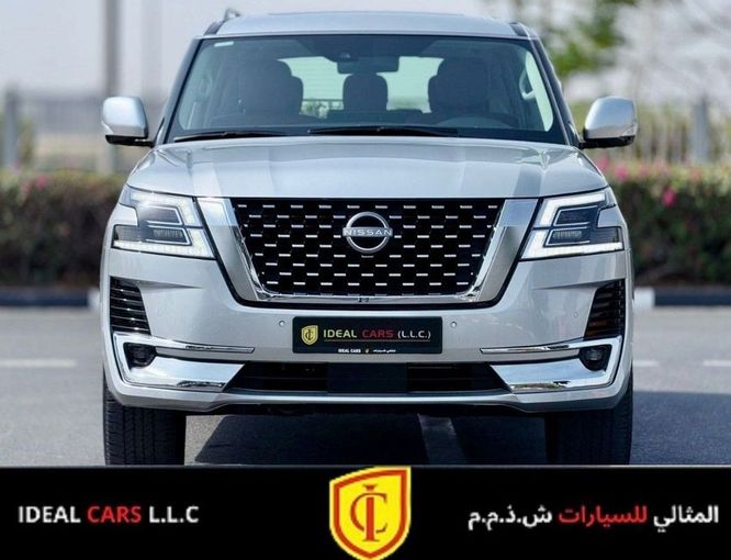 Подержанный Nissan Patrol VI (Y62) Рестайлинг 2, 5.6 л, 2024 в Дубае от Ideal Cars LLC Серебристый цвет. GCC | AUTO.AE