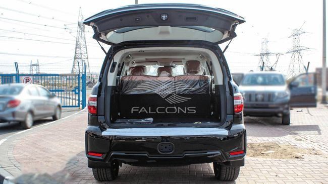 Новый Nissan Patrol VI (Y62) Рестайлинг 2, 5.6 л, 2024 в Дубае от Falcons GT Motors FZCO Черный цвет. Европейская | AUTO.AE