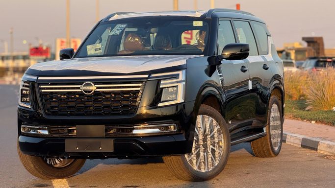 New Nissan Patrol VII (Y63), 3.5 l, 2026 in Dubai by MENAMOTORS, Black color. GCC Specs | AUTO.AE