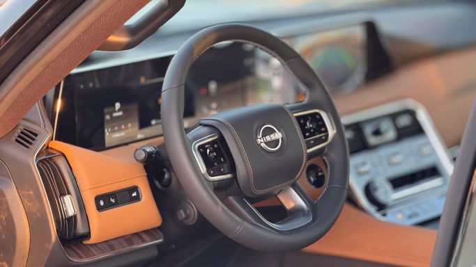 New Nissan Patrol VII (Y63), 3.5 l, 2026 in Dubai by MENAMOTORS, Black color. GCC Specs | AUTO.AE