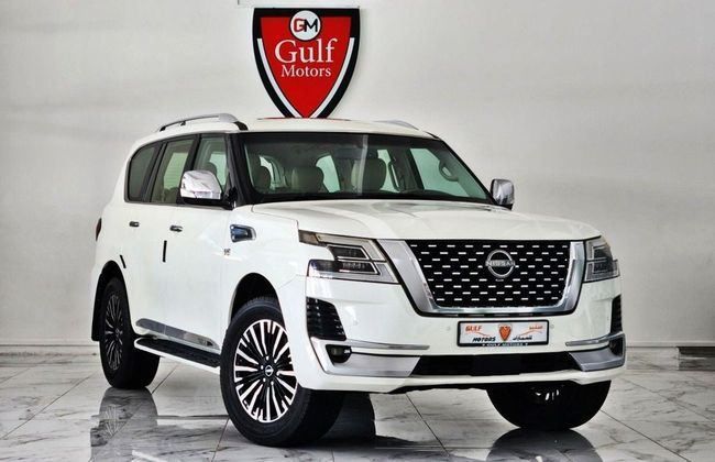 Used Nissan Patrol VI (Y62), 5.6 l, 2013 in Dubai by Gulf Motors, White color. GCC Specs | AUTO.AE