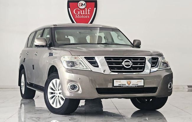 Used Nissan Patrol VI (Y62) Facelift, 5.6 l, 2017 in Dubai by Gulf Motors, Grey color. GCC Specs | AUTO.AE