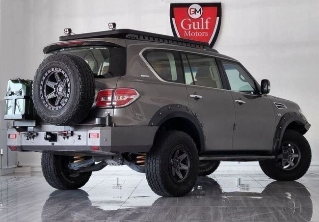 Подержанный Nissan Patrol VI (Y62) Рестайлинг, 5.6 л, 2016 в Дубае от Gulf Motors Коричневый цвет. GCC | AUTO.AE