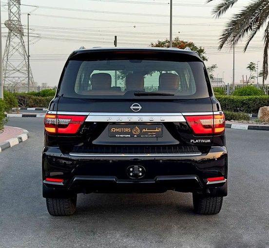 Used Nissan Patrol VI (Y62) Facelift 2, 4.0 l, 2023 in Dubai by Q Motors, Black color. GCC Specs | AUTO.AE