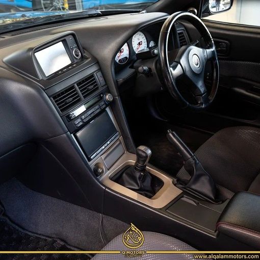 Used Nissan Skyline GT-R X (R34), 2.6 l, 1999 in Dubai by Q Motors, Black color. Japanese Specs | AUTO.AE