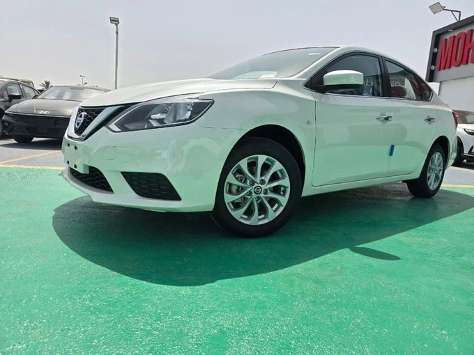 New Nissan Sunny N18 Facelift, 1.6 l, 2024 in Dubai by Mohamed Hakim Motors, White color. Chinese Specs | AUTO.AE