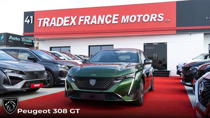 Новый Peugeot 308 III, 1.2 л, 2025 в Дубае от TRADEX FRANCE MOTORS Зеленый цвет. Other | AUTO.AE