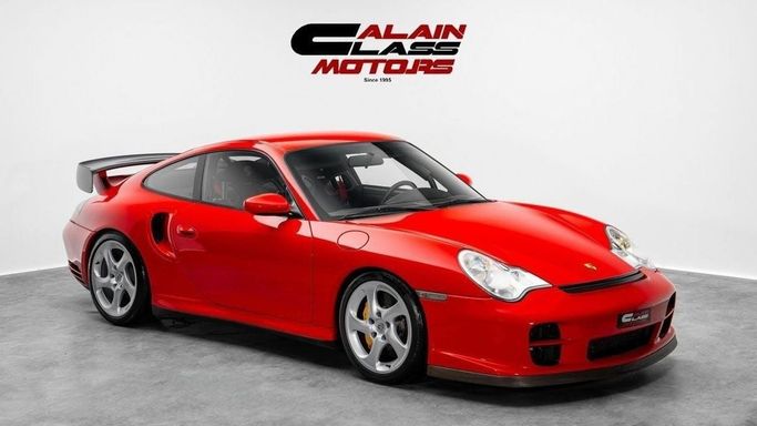 Used Porsche 911 GT2 996, 3.6 l, 2002 in Dubai by Al Ain Class Motors, Red color. European Specs | AUTO.AE