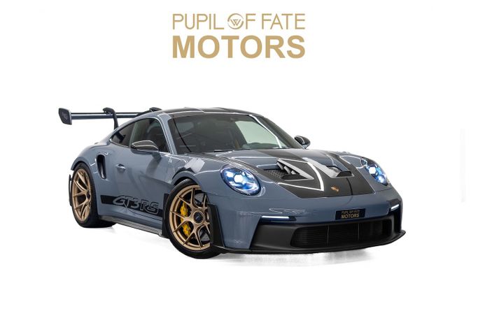 Новый Porsche 911 GT3 RS 992, 4.0 л, 2025 в Дубае от PUPIL OF FATE MOTORS Серый цвет. Европейская | AUTO.AE