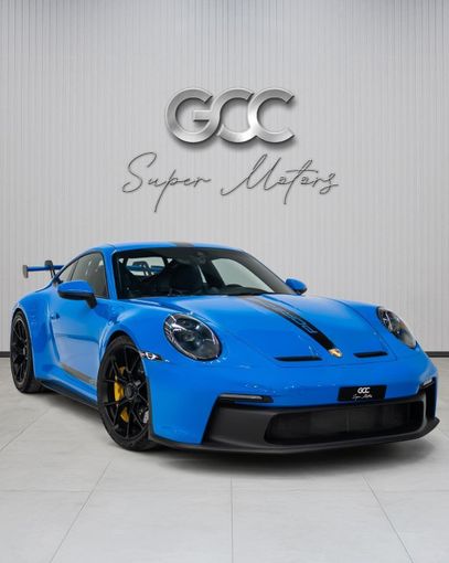 Used Porsche 911 GT3 992, 4.0 l, 2022 in Dubai by GCC Super Motors, Blue color. GCC Specs | AUTO.AE