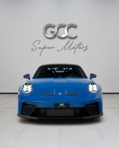 New Porsche 911 GT3 992, 4.0 l, 2025 in Dubai by GCC Super Motors, Blue color. GCC Specs | AUTO.AE