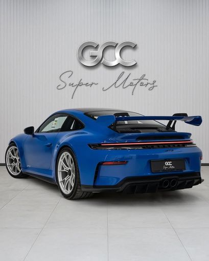 New Porsche 911 GT3 992, 4.0 l, 2025 in Dubai by GCC Super Motors, Blue color. GCC Specs | AUTO.AE