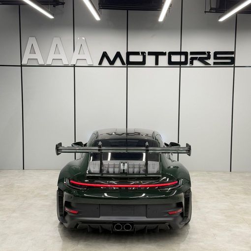 Новый Porsche 911 GT3 RS 992, 4.0 л, 2024 в Дубае от AAA Motors Зеленый цвет. Европейская | AUTO.AE