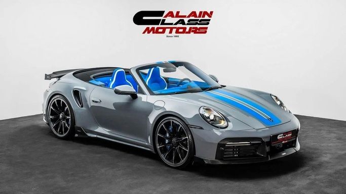 New Porsche 911 Turbo S BRABUS 720 VIII (992), 3.7 l, 2024 in Dubai by Al Ain Class Motors, Grey color. European Specs | AUTO.AE