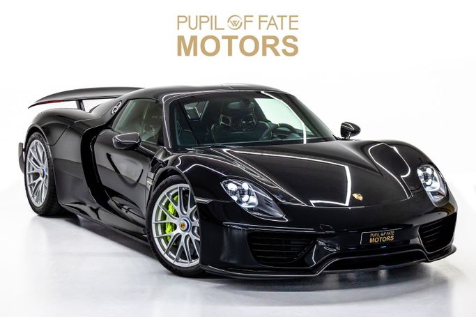 Used Porsche 918 Spyder, 4.6 l, 2015 in Dubai by PUPIL OF FATE MOTORS, Black color. European Specs | AUTO.AE