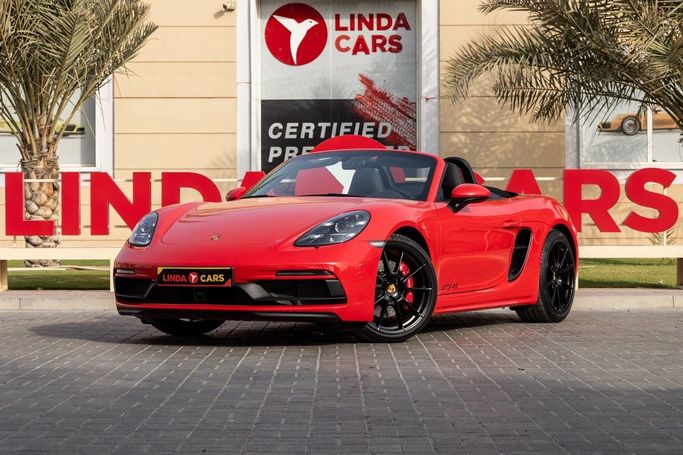 Used Porsche Boxster GTS IV 718 (982), 4.0 l, 2023 in Dubai by Linda Cars, Red color. Korean Specs | AUTO.AE