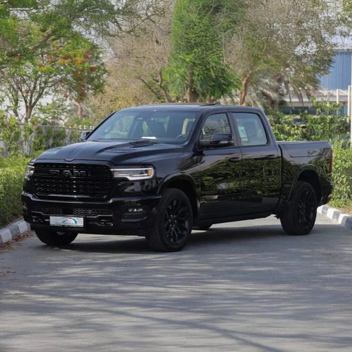 New RAM 1500 Crew Cab V Facelift, 3.0 l, 2025 in Dubai by Auto Max Group, Black color. GCC Specs | AUTO.AE