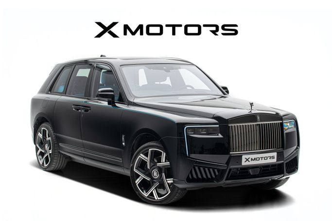 New Rolls-Royce Cullinan, 6.7 l, 2025 in Dubai by X MOTORS, Black color. GCC Specs | AUTO.AE