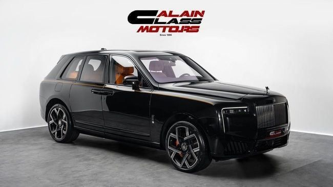 New Rolls-Royce Cullinan Black Badge I Facelift, 6.7 l, 2025 in Dubai by Al Ain Class Motors, Black color. GCC Specs | AUTO.AE