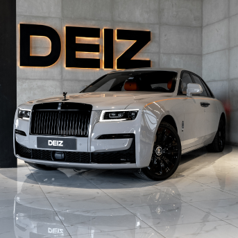 Rolls-Royce Ghost II, 2023 business sedan for rent in Dubai by DEIZ, white color | AUTO.AE