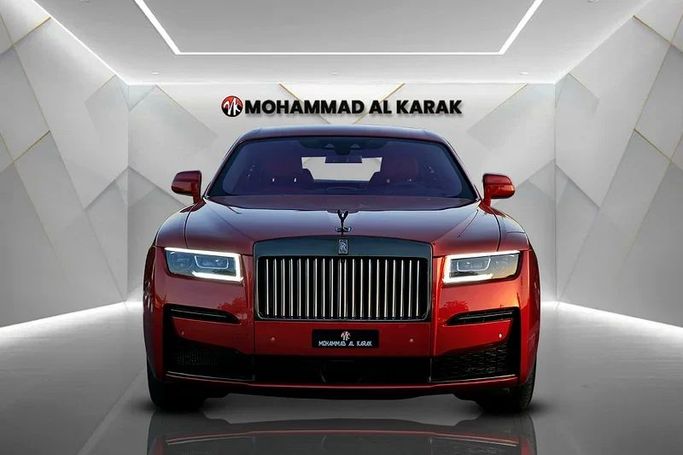 Used Rolls-Royce Ghost Black Badge II, 6.7 l, 2023 in Dubai by Mohammad Alkarak Motors, Orange color. GCC Specs | AUTO.AE