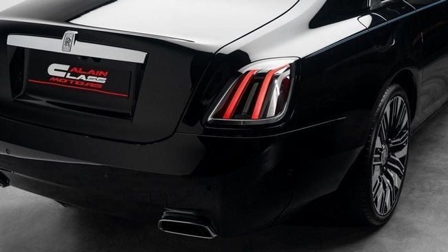 New Rolls-Royce Ghost II Facelift (Series II), 6.7 l, 2025 in Dubai by Al Ain Class Motors, Black color. GCC Specs | AUTO.AE