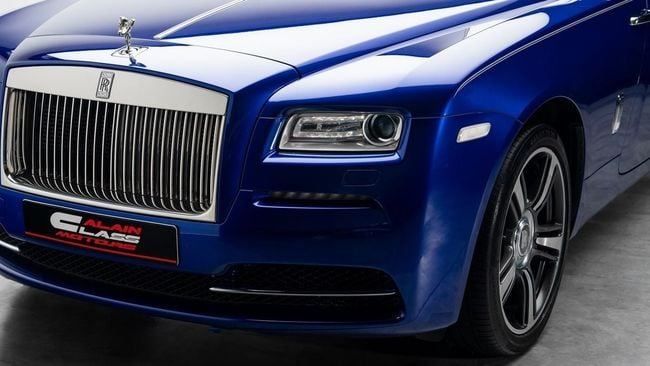Подержанный Rolls-Royce Wraith, 6.6 л, 2015 в Дубае от Al Ain Class Motors Синий цвет. GCC | AUTO.AE