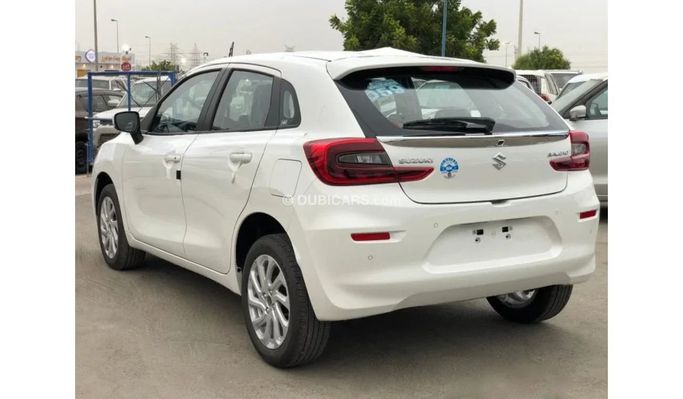 New Suzuki Baleno III, 1.5 l, 2025 in Dubai by SK Motors, White color. GCC Specs | AUTO.AE