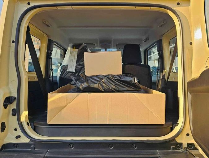 New Suzuki Jimny IV, 1.5 l, 2025 in Dubai by SK Motors, Beige color. GCC Specs | AUTO.AE