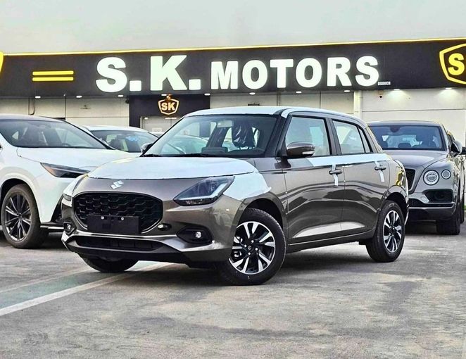 New Suzuki Swift V, 1.2 l, 2025 in Dubai by SK Motors, Grey color. GCC Specs | AUTO.AE