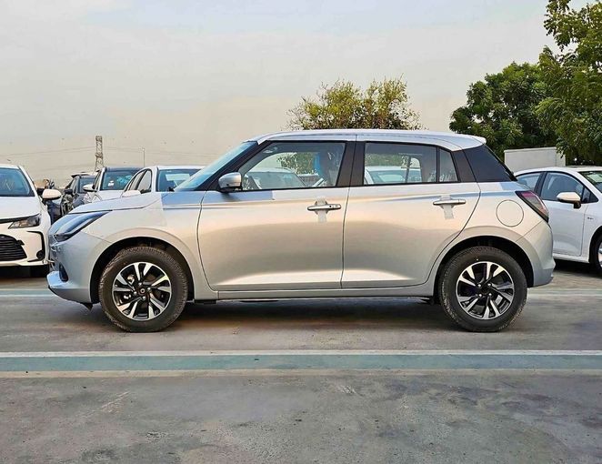 New Suzuki Swift VI, 1.2 l, 2025 in Dubai by SK Motors, Silver color. GCC Specs | AUTO.AE