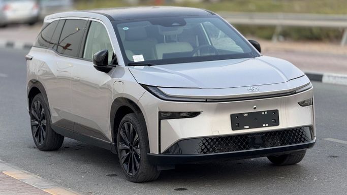 New Toyota bZ3X, 2025 in Dubai by MENAMOTORS, Silver color. Other | AUTO.AE
