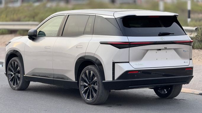 New Toyota bZ3X, 2025 in Dubai by MENAMOTORS, Silver color. Other | AUTO.AE
