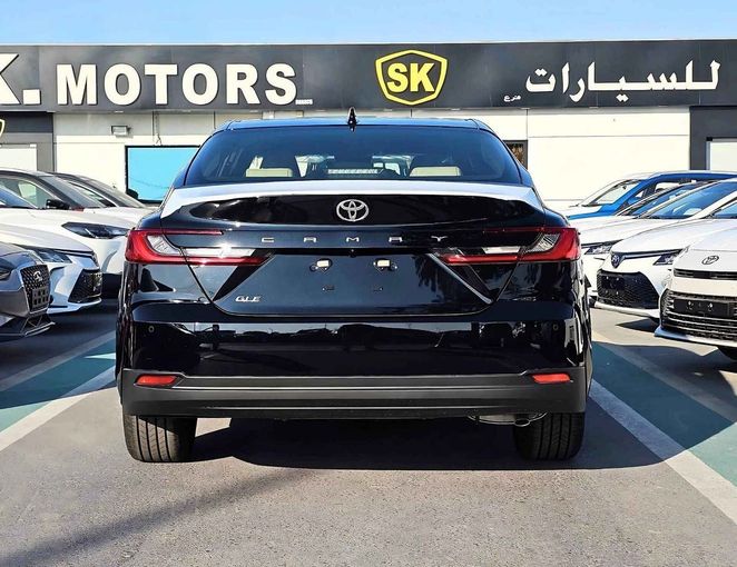 New Toyota Camry IX (XV80), 2.5 l, 2025 in Dubai by SK Motors, Black color. GCC Specs | AUTO.AE