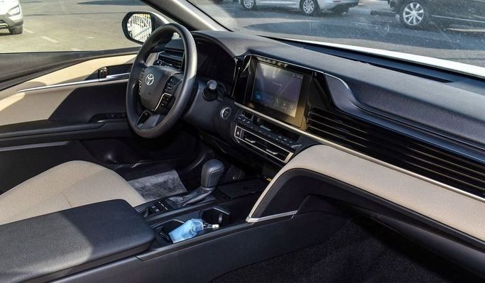 New Toyota Camry VIII (XV70) Facelift, 3.5 l, 2025 in Dubai by Najem Motors, White color. GCC Specs | AUTO.AE