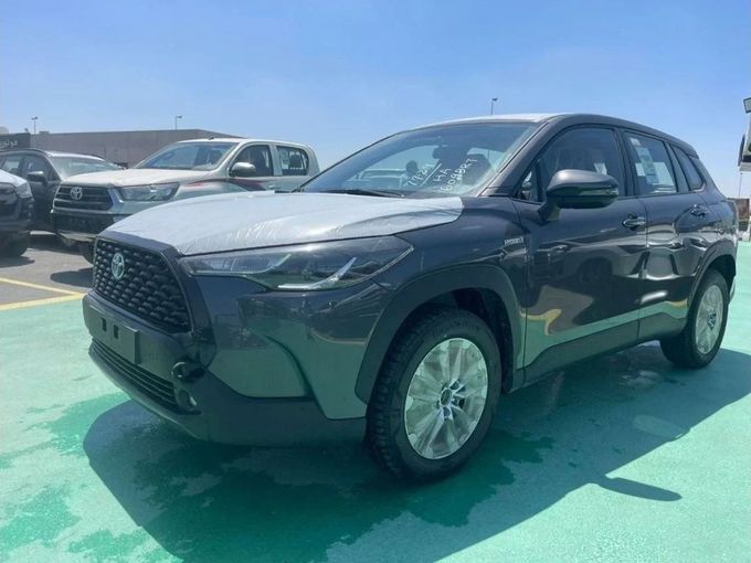 New Toyota Corolla Cross I, 1.8 l, 2024 in Dubai by Mohamed Hakim Motors, Grey color. GCC Specs | AUTO.AE