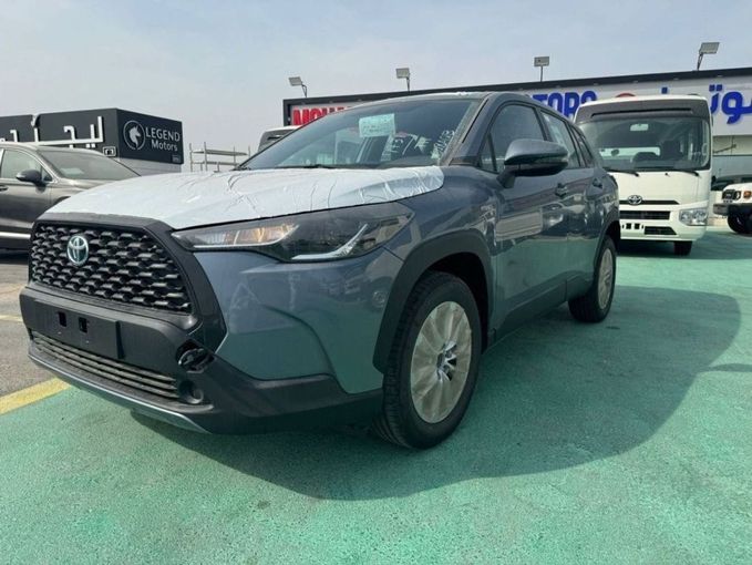 New Toyota Corolla Cross I, 1.8 l, 2024 in Dubai by Mohamed Hakim Motors, Blue color. GCC Specs | AUTO.AE