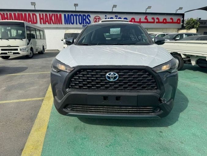 New Toyota Corolla Cross I, 1.8 l, 2024 in Dubai by Mohamed Hakim Motors, Blue color. GCC Specs | AUTO.AE