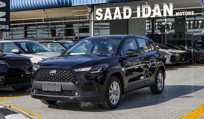New Toyota Corolla Cross I, 2.0 l, 2023 in Dubai by Saad Idan Motors, Black color. Chinese Specs | AUTO.AE